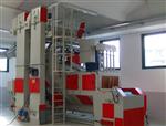 Cogeim Continuous feed  tunnel type - mesh-belt shot blasting machine for metallic parts - STL Series Shotblasting Machines 